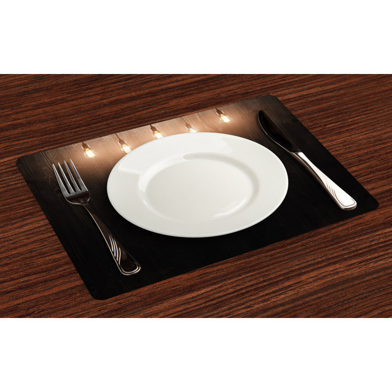 Jett Industrial Wooden Room Placemat