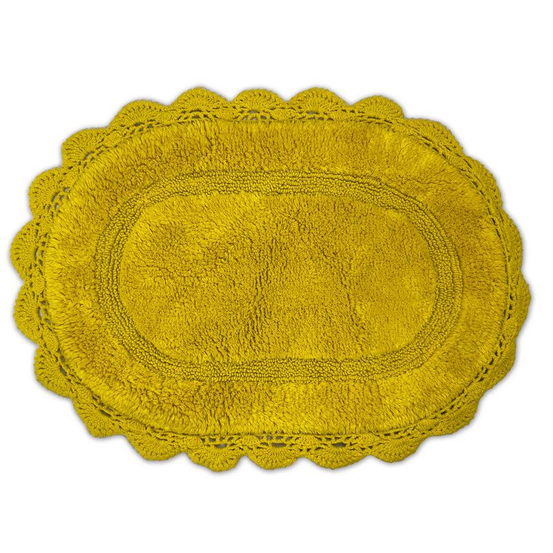 Tapis pour salle de bain Winfree, Jaune, L 30 po x L 20 po