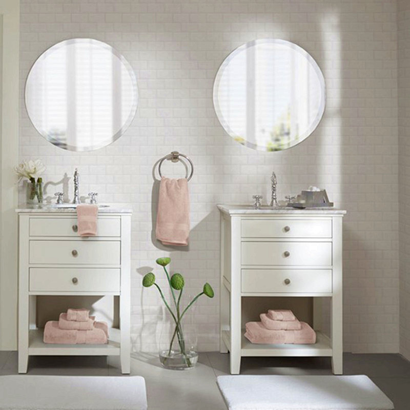 100% Cotton 8 Piece Antimicrobial Towel Set, Blush