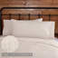 Taie d'oreiller 100% coton à densité de tissage 136 Burlap Natural-1296300307-1296300311
