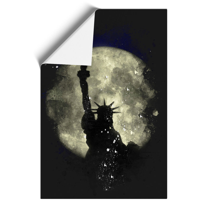 The Statue of Liberty Paint Splash - Frameless Print, 30cm H x 21cm W x 0.1cm D