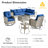 Tommy Outdoor Wicker 6 Person Seating Group With Cushions With Rocking And Swivel Chairs-2018879780-2013565191
