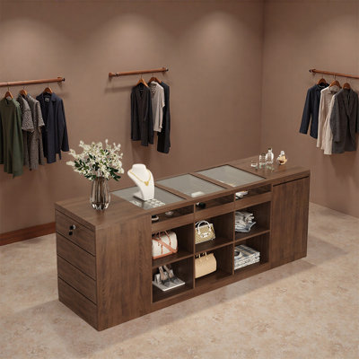 Retro Fashionable Multi Use Display Cabinets Perfect for Bookstores Jewelry Shops and Small Retail Spaces