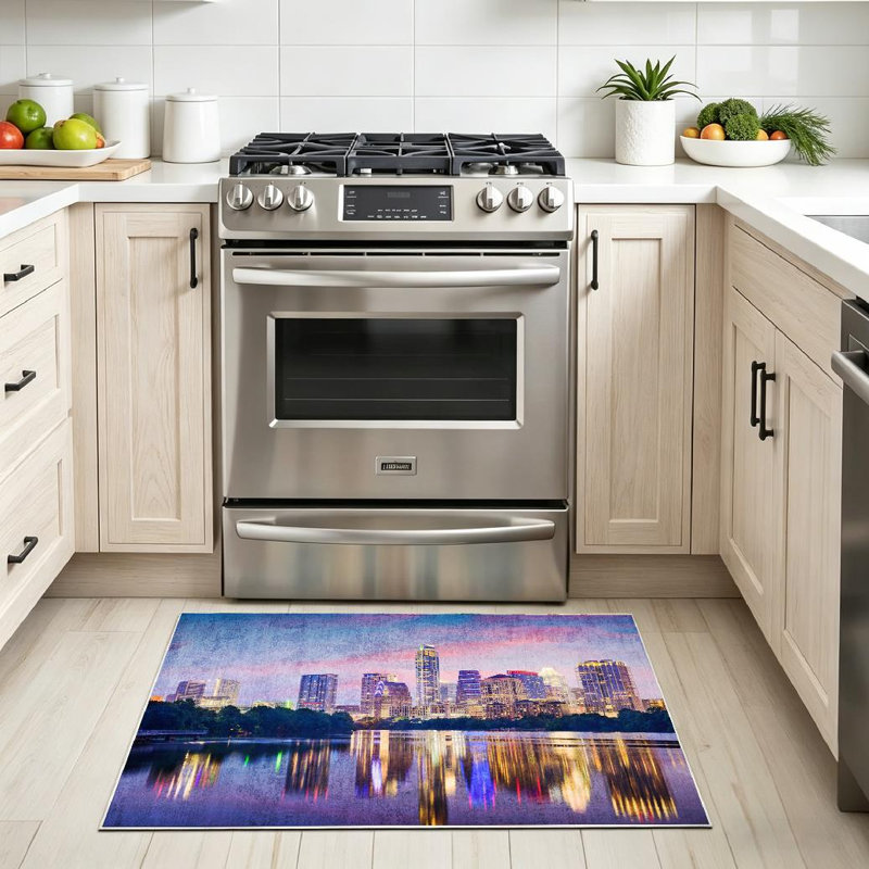 Tapis d'intérieur lavable à la machine Clear Skyline Colorado, Rectangle 32" x 47"