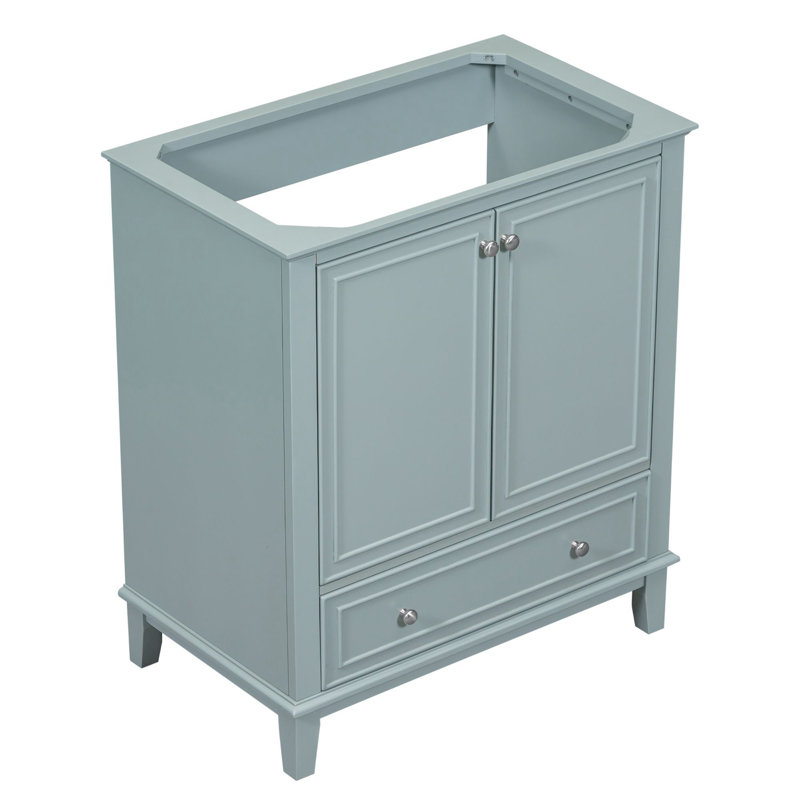 Meuble-lavabo de salle de bain sans lavabo, Vert