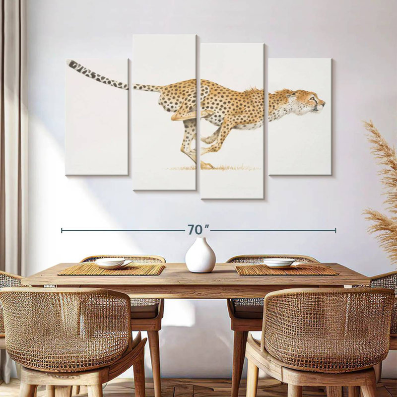 Brampt Running Wild Cat, 42" H x 68" W