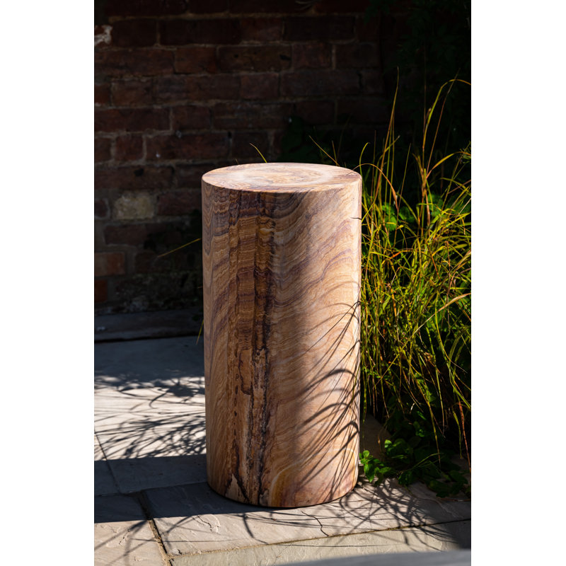 Stefanie Natural Stone Tiered Birdbath