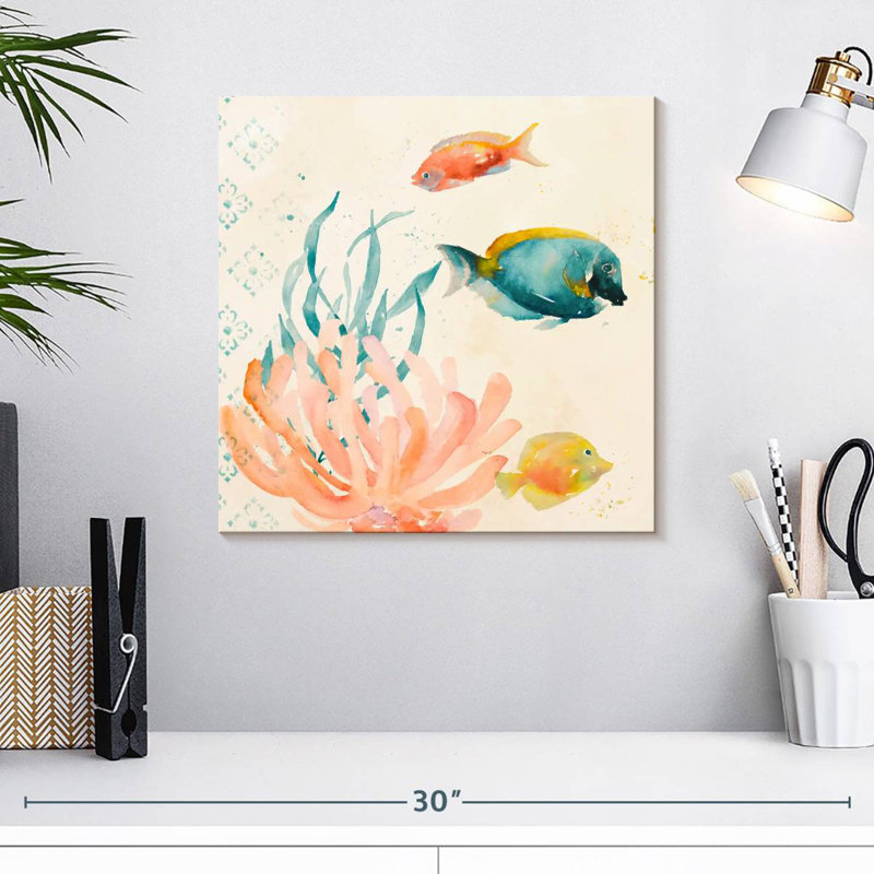 Mélange de sarcelle tropical corail Brampt II, H 16 po x l 16 po