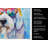 Old English Sheepdog Hippie Dawg Kitchen Towel