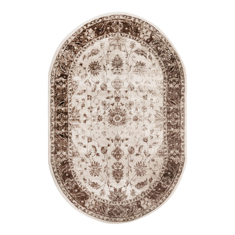 Tapis crème Anah, Ovale 5 pi 3 po x 8 pi