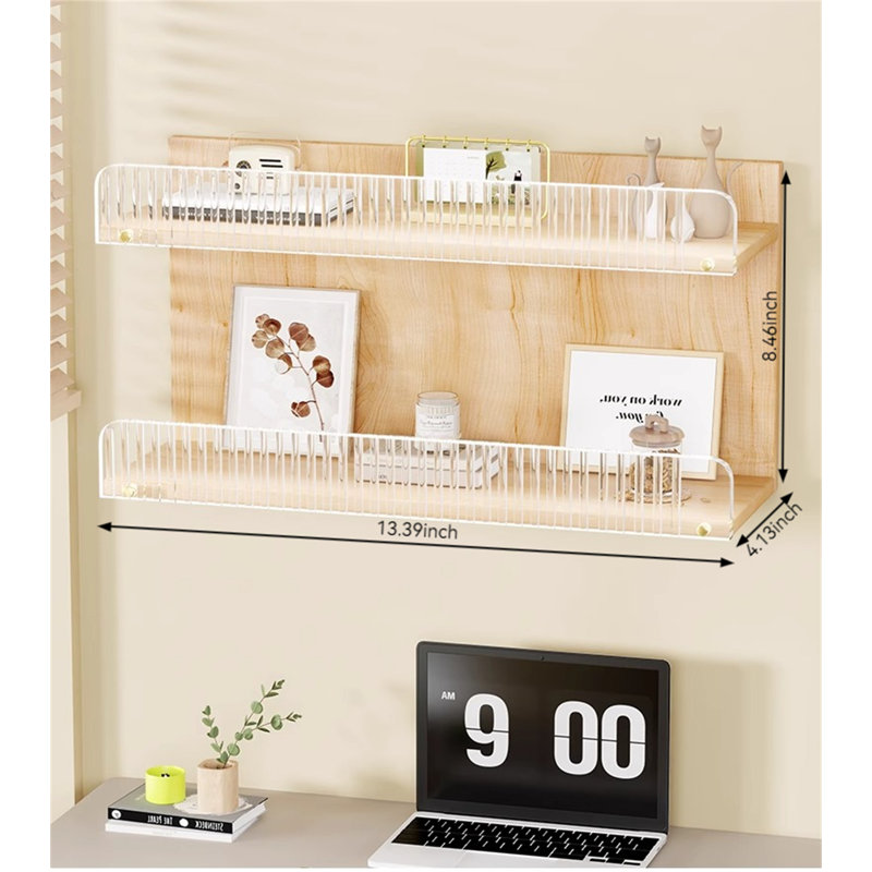 Floating Shelf, 8.46" H x 13.39" W x 4.13" D