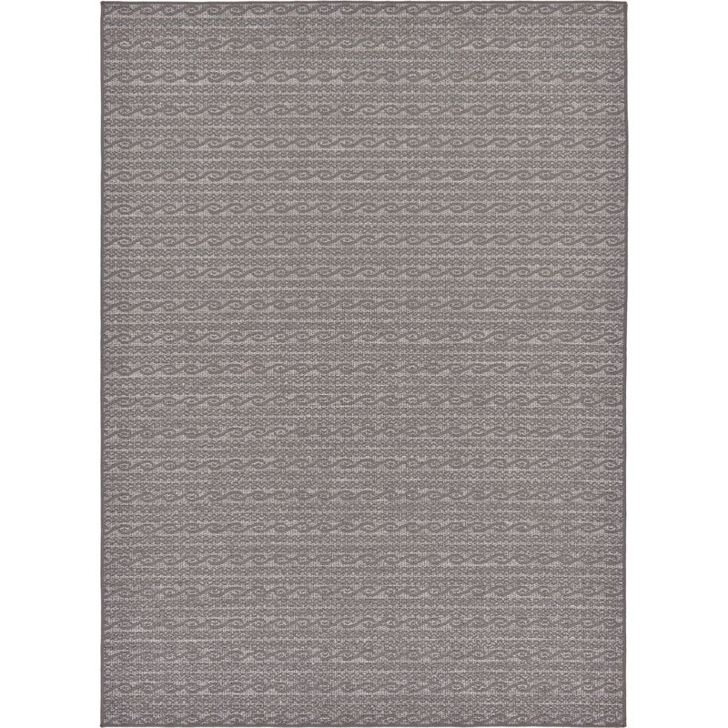Tapis de véranda d'extérieur couleur éléphant, Rectangle 8 p x 11 pi 4 po