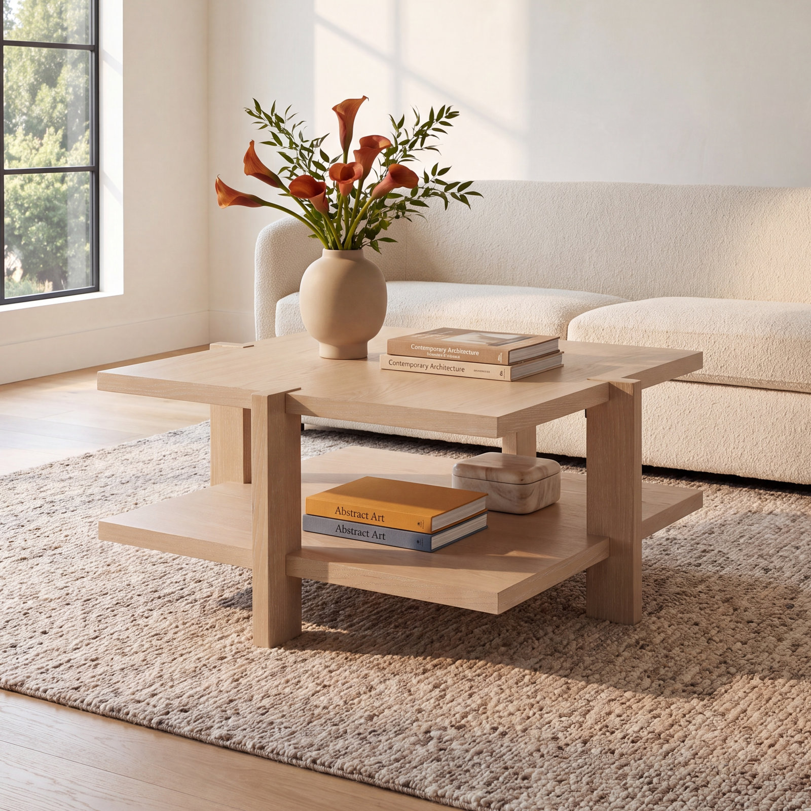 Provo 40" Coffee Table, Weathered Gray
