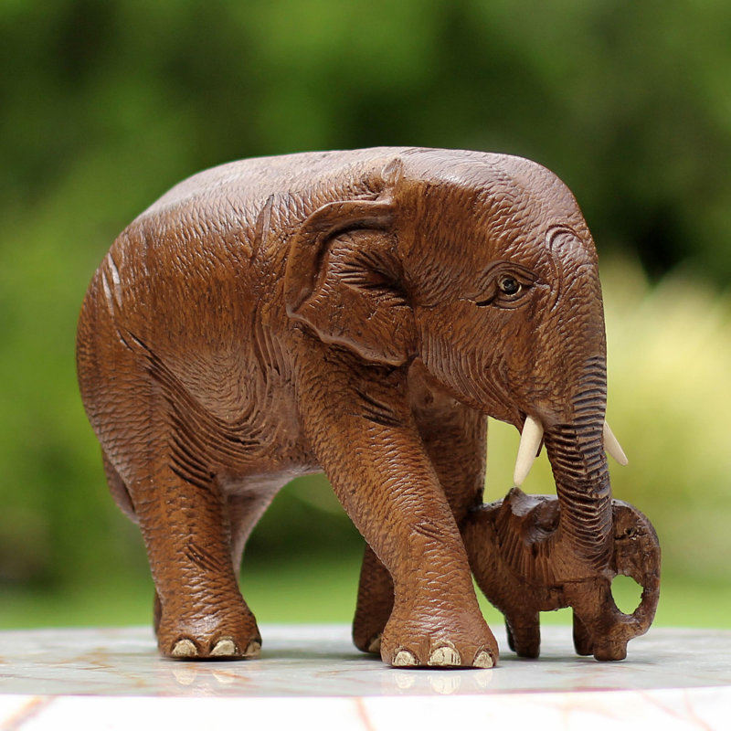 Animals Figurines & Sculptures, Brown, Left