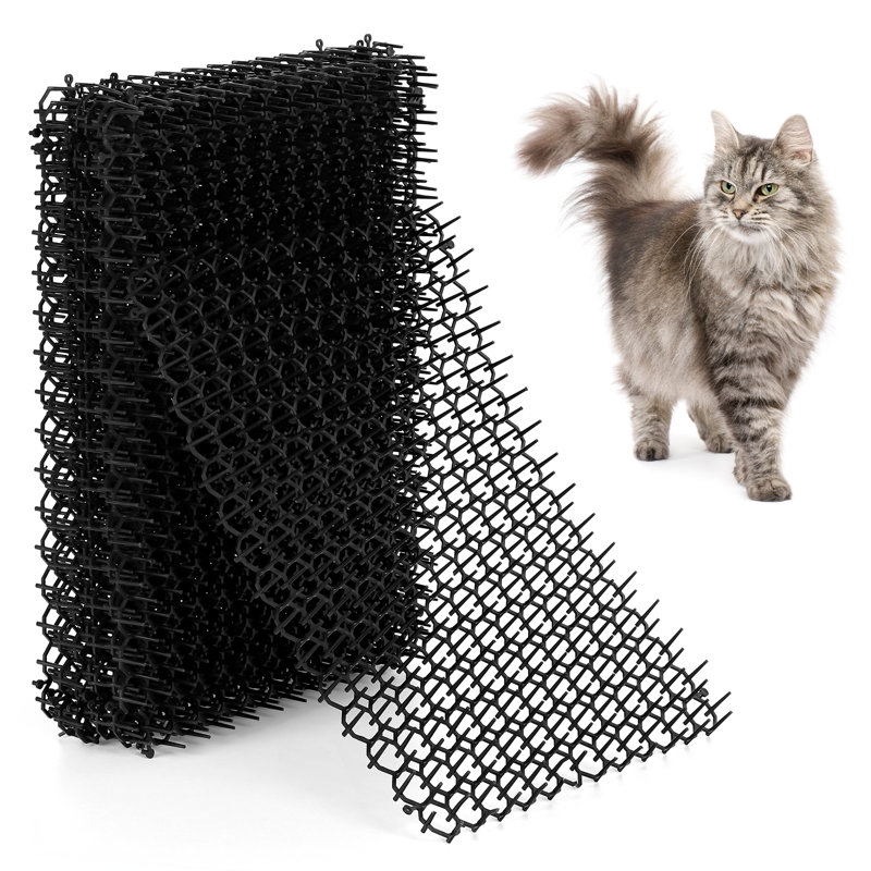 Tapis anti-chat, filet de protection en plastique pour plantes en pot et jardin