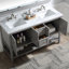 Ensemble de meuble-lavabo double 60 "avec miroir 60"-1887394874