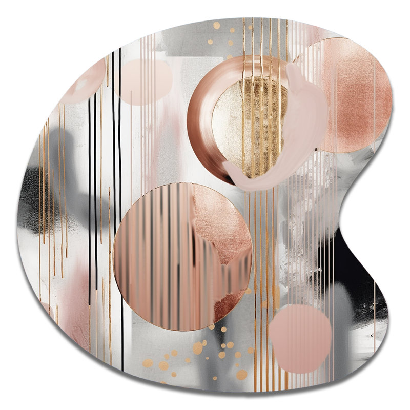Flinn - décoration murale asymétrique en métal de formes transitionnelles, impression d'art moderne en métal de forme unique