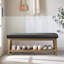 Banc de rangement rembourré l 43,3 po Hahnville-272540475