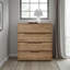 Commode en chêne naturel à 4 tiroirs