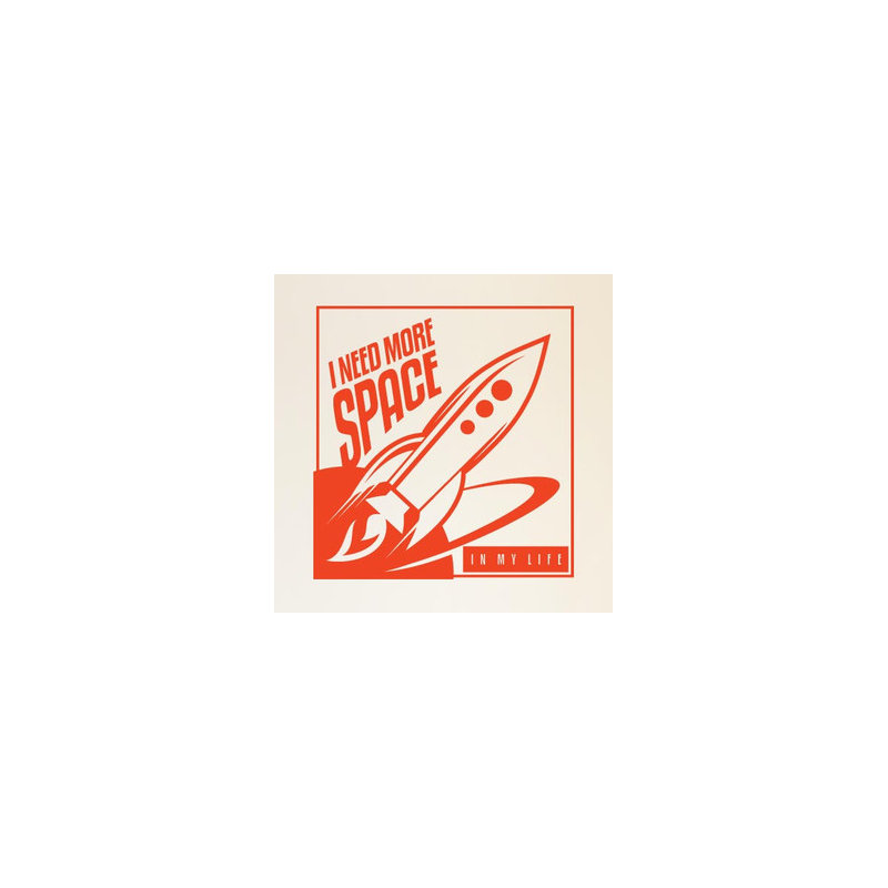 Non-Wall Damaging Wall Decal, Orange