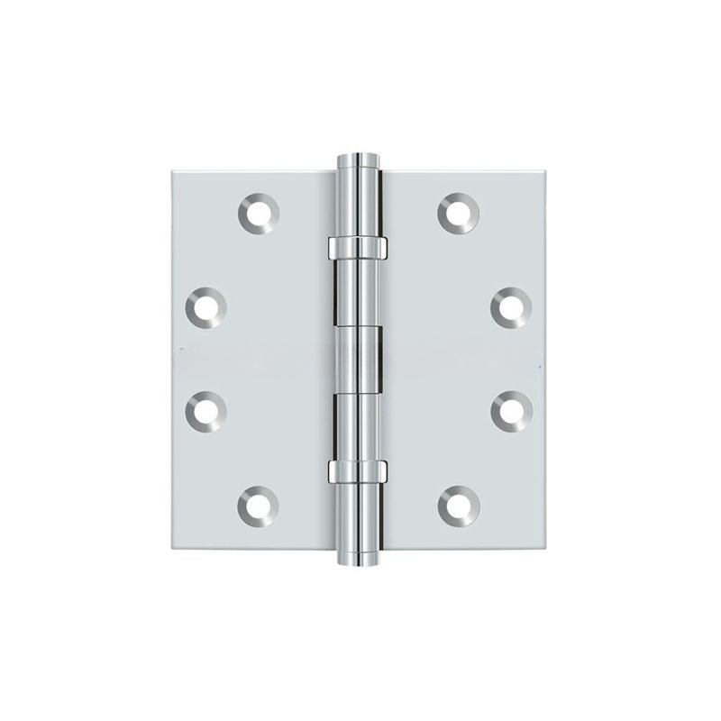 102'' x 102'' Butt Bearing Hinge, Polished Chrome
