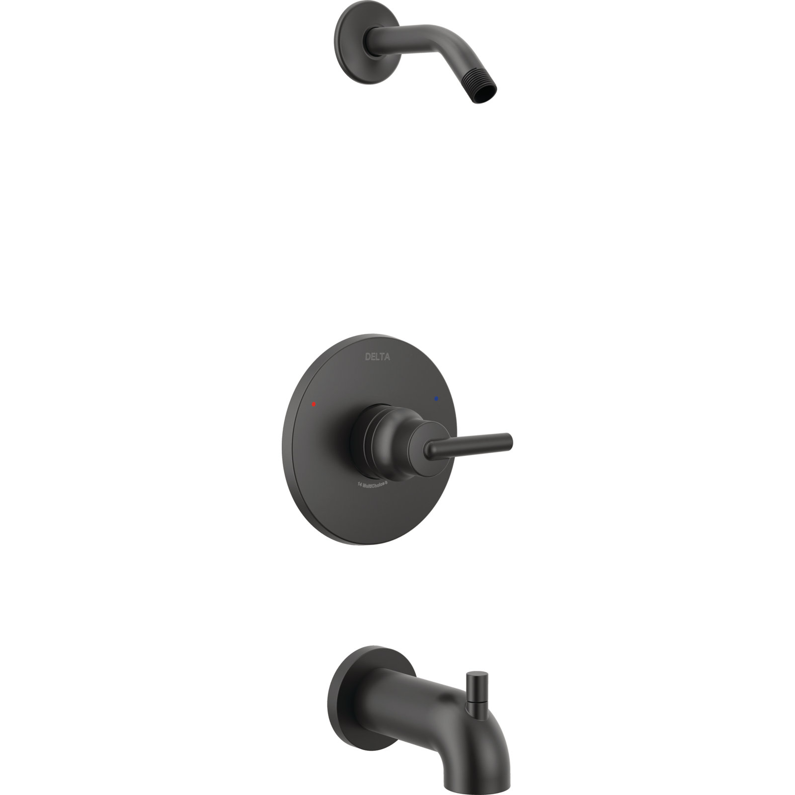 Trinsic® Tub and Shower Faucet, Matte Black