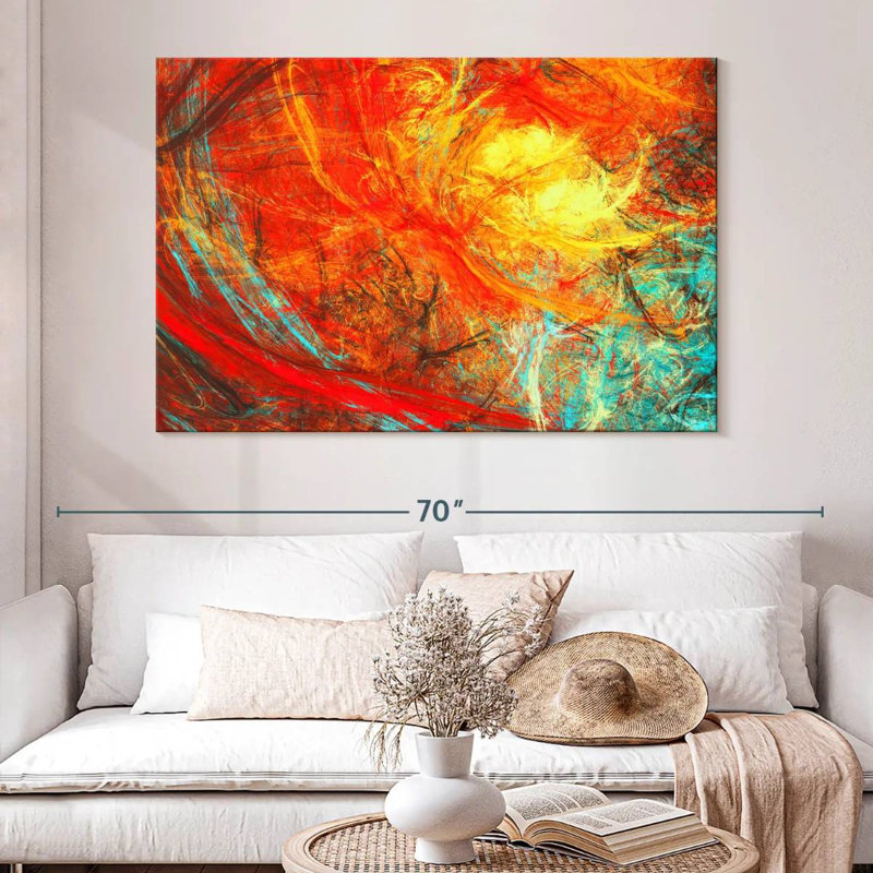 Avery Abstract Flame, 34" H x 51" W