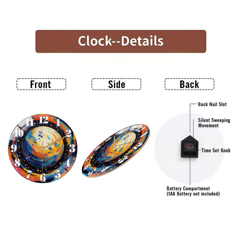 Horloge murale 12 po