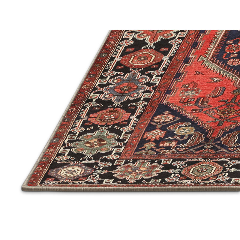 Tapis rouge à motif sud-ouest, Rectangle 7 pi x 10 pi
