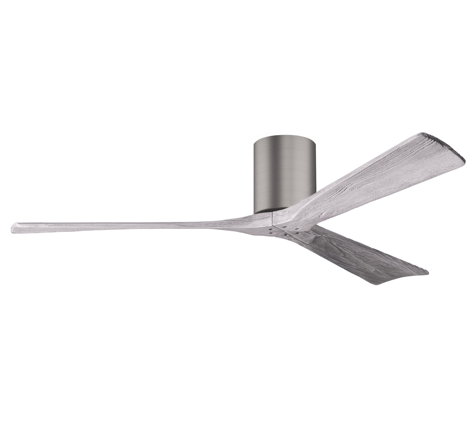 Olivier Ceiling Fan, Brushed Pewter, 60", Barn Wood Tone