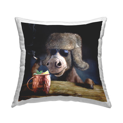 Polyester Throw Square Pillow Cover & Insert by Lucia Heffernan