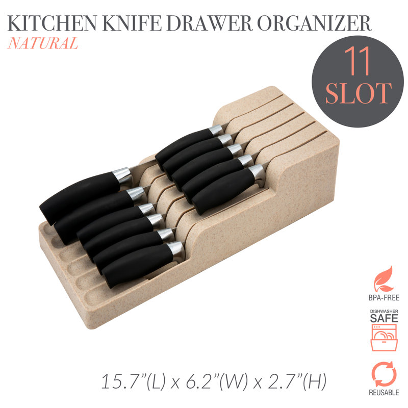 Kitchen Details 11 Slot Drawer Knife Block