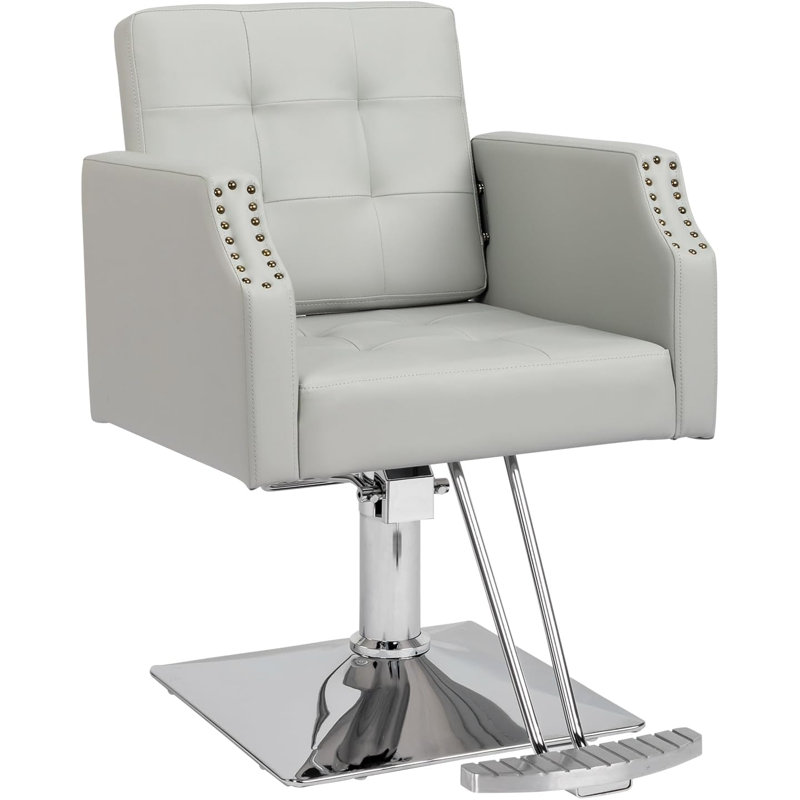 Fauteuil de massage en faux cuir, Similicuir gris