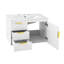 Meuble-lavabo mural 30 po avec porte à fermeture douce et tiroirs, meuble-lavabo avec lavabo-542140065