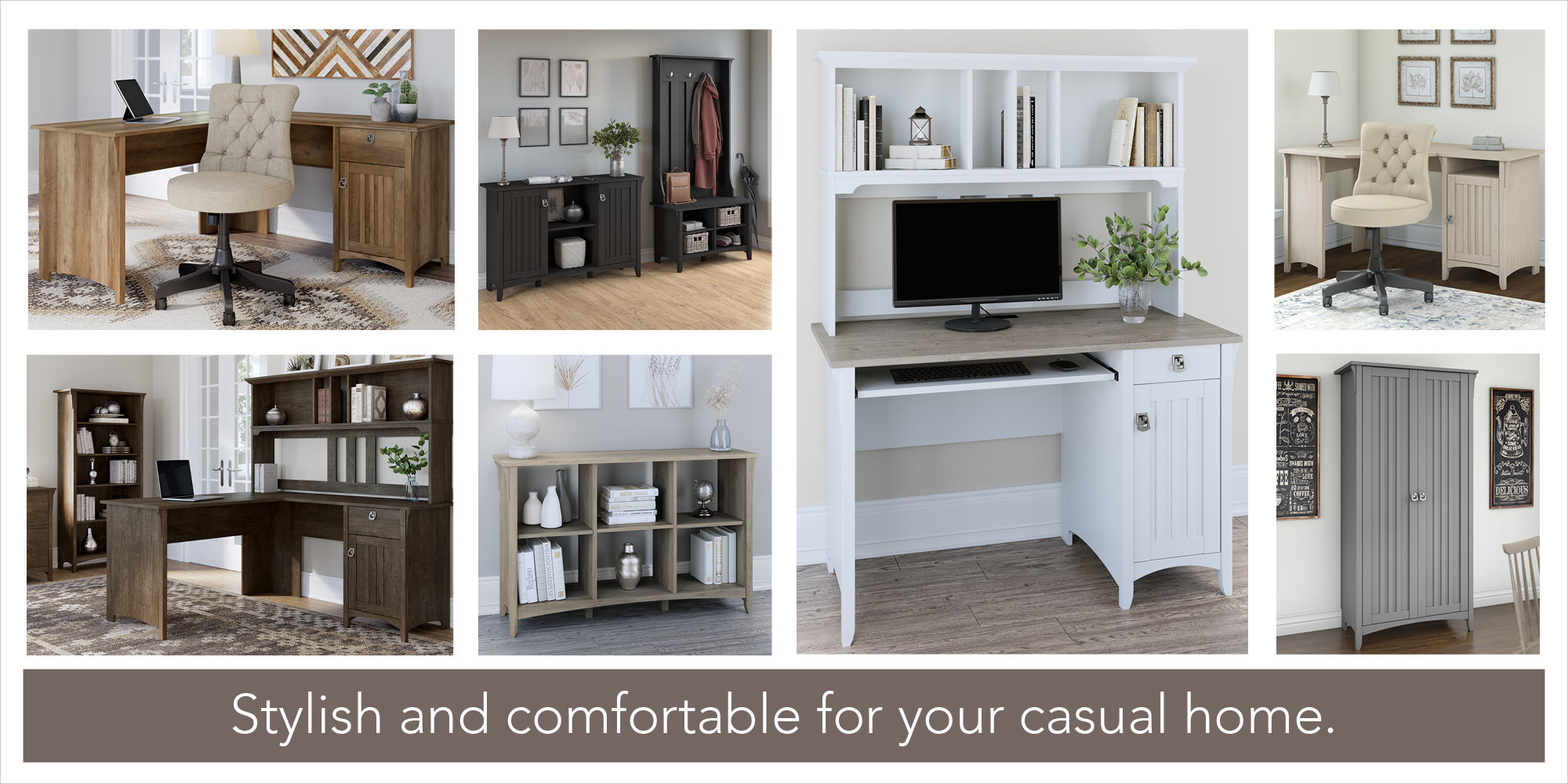 Salinas L-Shaped Credenza Desk