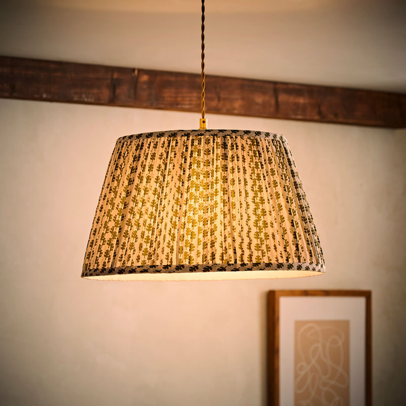 Tavontae Blended Fabric Dome Lamp Shade ( Slip-On ), 25cm H x 45cm W x 45cm D, Green