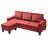 77" Wide Velvet Reversible Sofa & Chaise-42985287