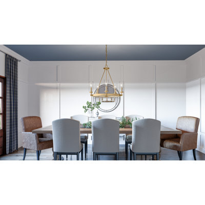 Marketa 5 - Light Dimmable Wagon Wheel Chandelier