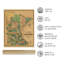 «1874 Minnesota Map», art mural-56391283