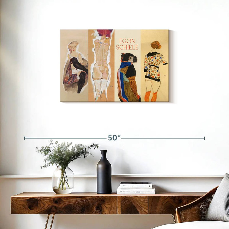 Affiche de l'exposition Leisha Egon Schiele, H 20 po x l 30 po