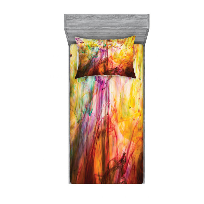 Microfiber Abstract Sheet Set, Twin XL