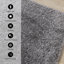 Tapis gris à poils longs Hammersmith-86782737