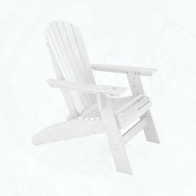 HDPE Poly Lumber Adirondack Chair with Curved Back