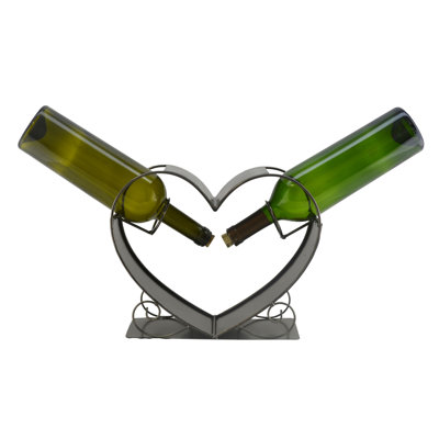 Prieto Tabletop Wine Bottle Rack in Silver
