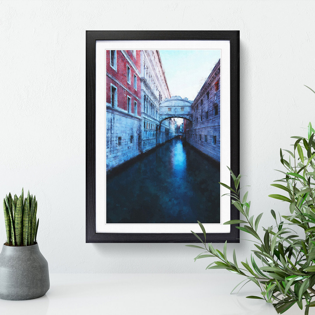 Bridge of Sighs in Venice Italy - Picture Frame Painting