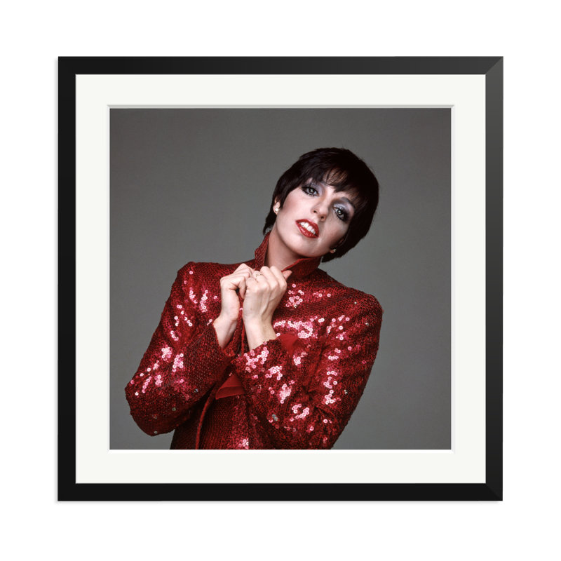 Liza Minnelli, New York 1985, 25" H x 25" W, Black