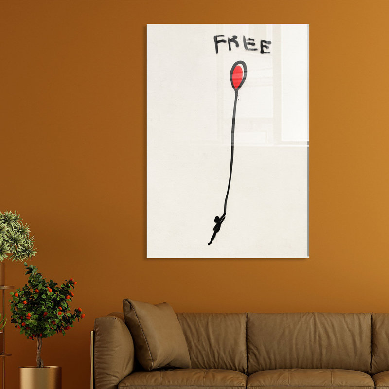 Peinture élégante en verre trempé de 11,8 po x 17,7 po | 100% verre trempé, épaisseur: 0,16 pouce | Superbe art mural pour la décoration intérieure, durable et facile à nettoyer, parfait pour les espaces de salon et de bureau