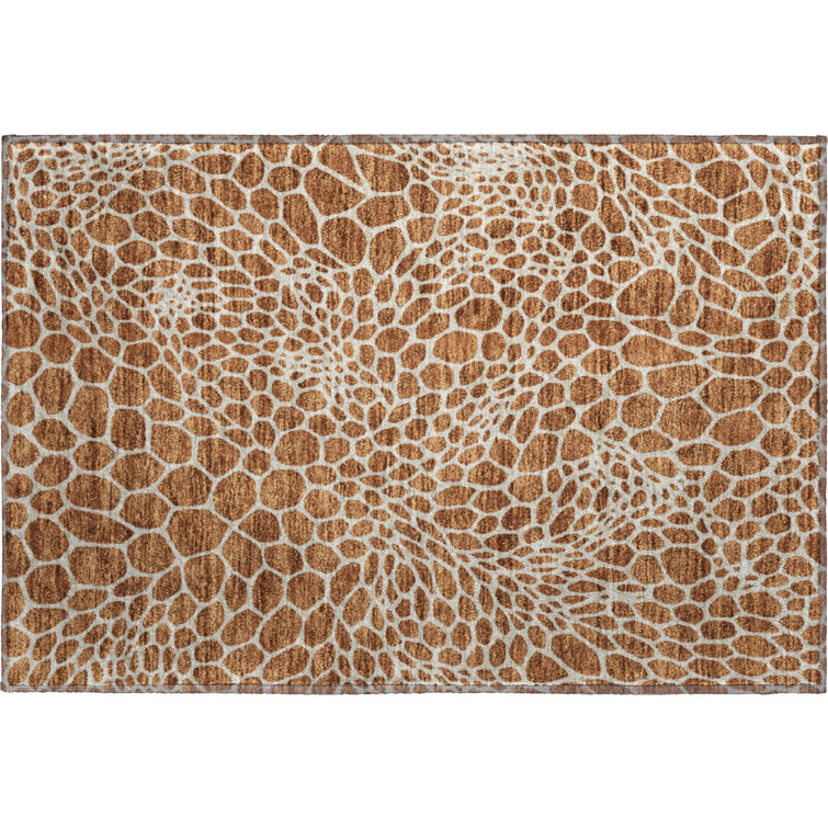 Premium Machine Washable Prisco Paprika Rug