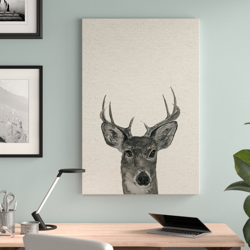 Kehl «Mischievous Deer», reproduction sur toile tendue, H 36 po x l 24 po x P 1,5 po