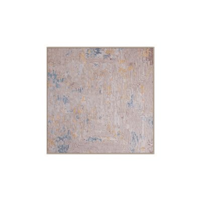 Machine Washable Beige Area Rug